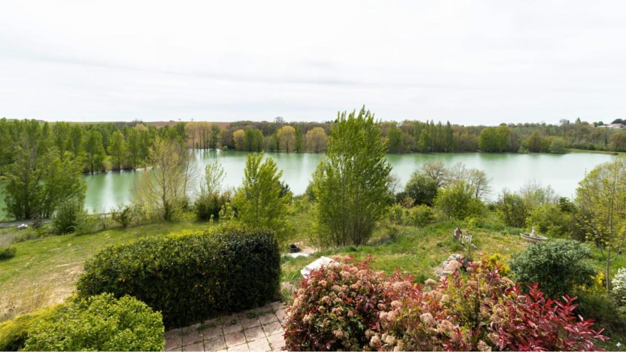 La Decouverte, Jacuzzi, Sauna, Et Terrasse Avec Vue Sur Lac A La Campagne Entre Toulouse Et Auch Villa Catonvielle Екстериор снимка